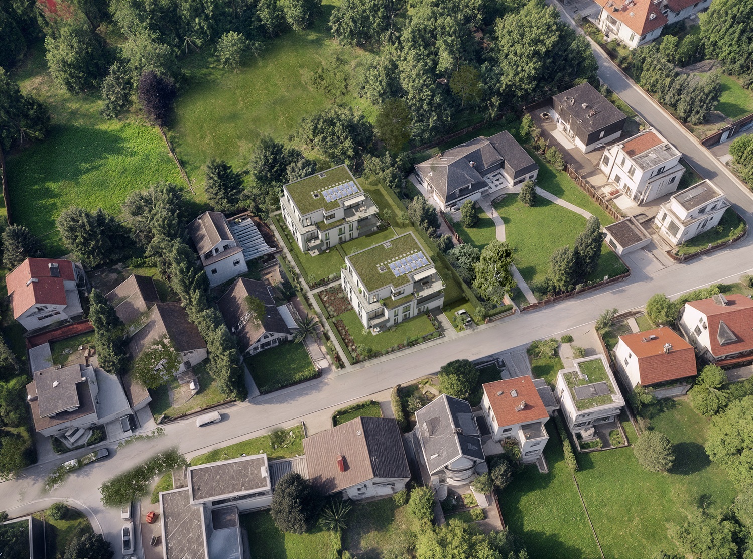 Luftbild des Grundstücks am Kapellenberg