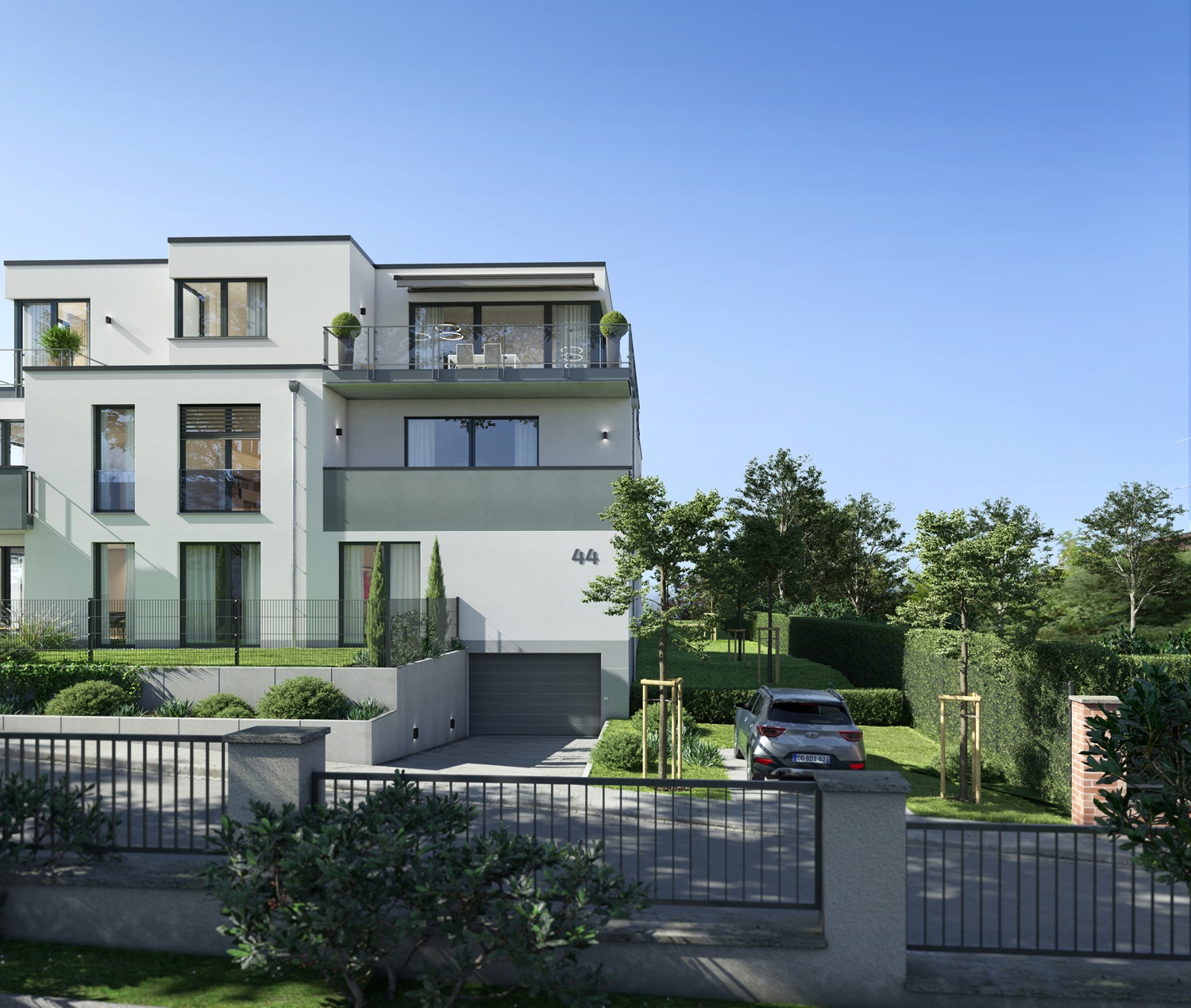 Architekturvisualisierung der Eigentumswohnungen in Hofheim